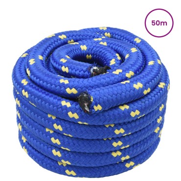 vidaXL Σχοινί Boat 50 m 3 Μπλε PP
