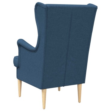 vidaXL Πολυθρόνα Μπλε ύφασμα 65x79x100cm 1 τεμ.