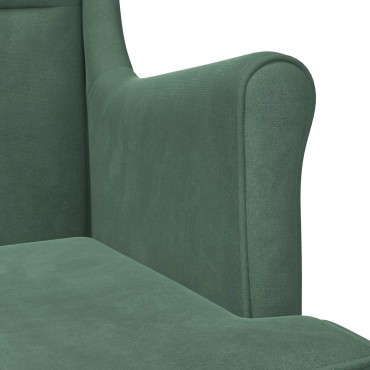 vidaXL Πολυθρόνα Θαλασσί Βελούδο 65x79x100cm 1 τεμ.