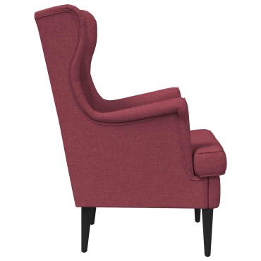 vidaXL Πολυθρόνα Κόκκινο Ύφασμα 65x79x100cm 1 τεμ.