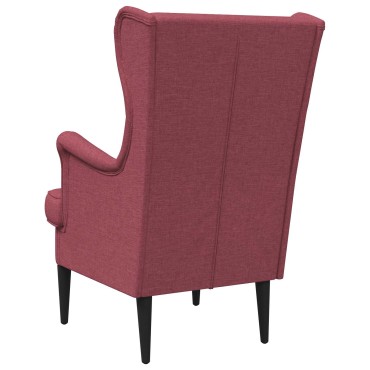 vidaXL Πολυθρόνα Κόκκινο Ύφασμα 65x79x100cm 1 τεμ.