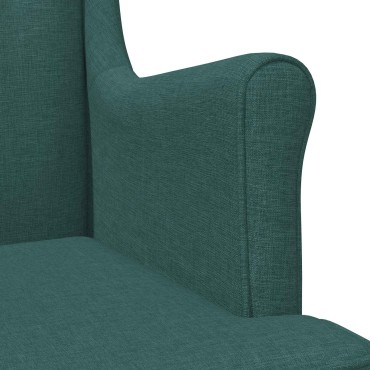 vidaXL Πολυθρόνα Σκούρο Πράσινο Ύφασμα 65x79x100cm 1 τεμ.