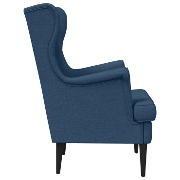 vidaXL Πολυθρόνα Μπλε Ύφασμα 65x79x100cm 1 τεμ.