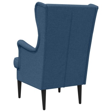vidaXL Πολυθρόνα Μπλε Ύφασμα 65x79x100cm 1 τεμ.
