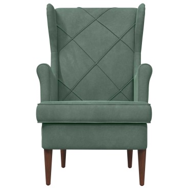 vidaXL Πολυθρόνα Θαλασσί Βελούδο 65x79x100cm 1 τεμ.