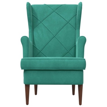 vidaXL Πολυθρόνα Τιρκουάζ Βελούδο 65x79x100cm 1 τεμ.