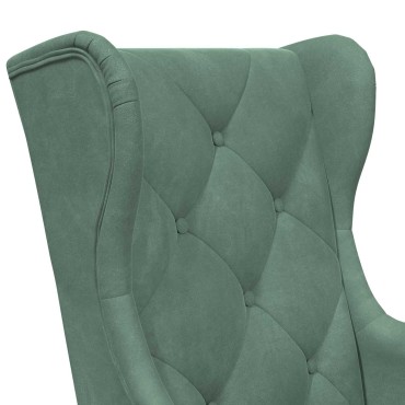 vidaXL Πολυθρόνα Θαλασσί Βελούδο 65x79x100cm 1 τεμ.