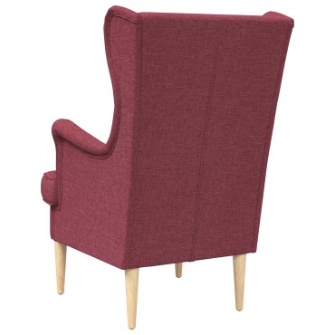 vidaXL Πολυθρόνα Κόκκινο Ύφασμα 65x79x100cm 1 τεμ.