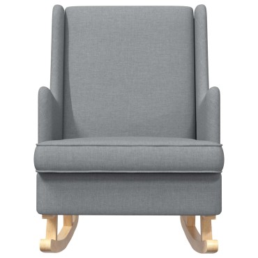 vidaXL Κουνιστή καρέκλα Ανοιχτό γκρι 62x80x85cm ύφασμα 1 τεμ.