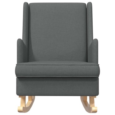 vidaXL Κουνιστή καρέκλα Σκούρο Γκρι 62x80x85cm ύφασμα 1 τεμ.