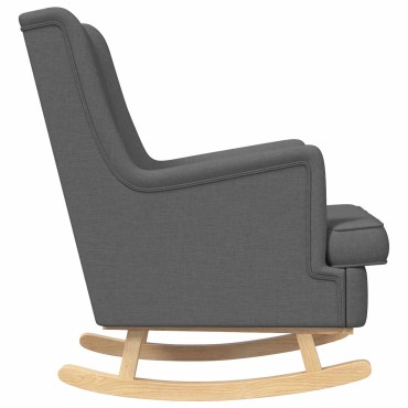 vidaXL Κουνιστή καρέκλα Σκούρο Γκρι 62x80x85cm ύφασμα 1 τεμ.