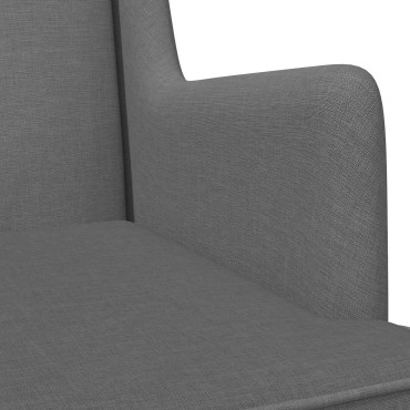 vidaXL Κουνιστή καρέκλα Σκούρο Γκρι 62x80x85cm ύφασμα 1 τεμ.