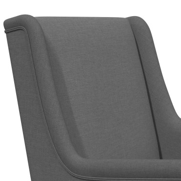 vidaXL Κουνιστή καρέκλα Σκούρο Γκρι 62x80x85cm ύφασμα 1 τεμ.