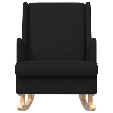 vidaXL Κουνιστή καρέκλα Μαύρο 62x80x85cm ύφασμα 1 τεμ.
