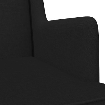 vidaXL Κουνιστή καρέκλα Μαύρο 62x80x85cm ύφασμα 1 τεμ.