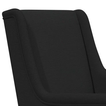 vidaXL Κουνιστή καρέκλα Μαύρο 62x80x85cm ύφασμα 1 τεμ.