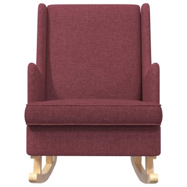vidaXL Κουνιστή καρέκλα Κόκκινο 62x80x85cm ύφασμα 1 τεμ.