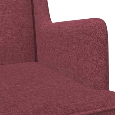 vidaXL Κουνιστή καρέκλα Κόκκινο 62x80x85cm ύφασμα 1 τεμ.