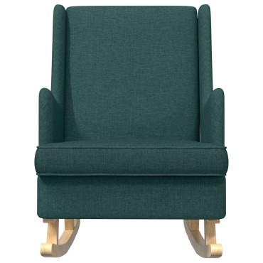 vidaXL Κουνιστή καρέκλα Σκούρο Πράσινο 62x80x85cm ύφασμα 1 τεμ.