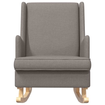 vidaXL Κουνιστή καρέκλα Taupe 62x80x85cm ύφασμα 1 τεμ.