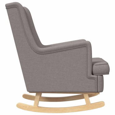 vidaXL Κουνιστή καρέκλα Taupe 62x80x85cm ύφασμα 1 τεμ.