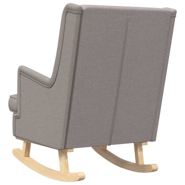 vidaXL Κουνιστή καρέκλα Taupe 62x80x85cm ύφασμα 1 τεμ.