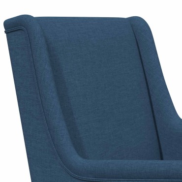 vidaXL Κουνιστή καρέκλα Μπλε 62x80x85cm ύφασμα 1 τεμ.