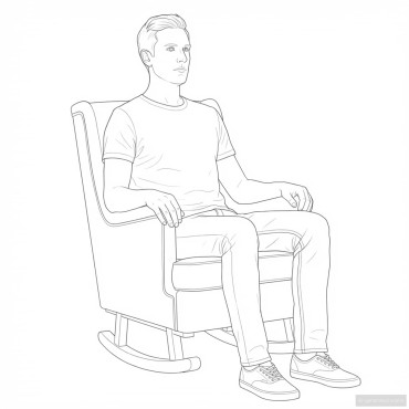 vidaXL Κουνιστή καρέκλα Κρεμ 62x80x85cm Ύφασμα Από Πρόβατο 1 τεμ.