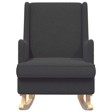 vidaXL Κουνιστή καρέκλα Σκούρο Γκρι 62x80x85cm Μπουκλέ 1 τεμ.