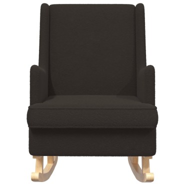 vidaXL Κουνιστή καρέκλα Μαύρο 62x80x85cm Μπουκλέ 1 τεμ.
