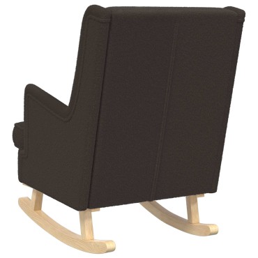 vidaXL Κουνιστή καρέκλα Μαύρο 62x80x85cm Μπουκλέ 1 τεμ.