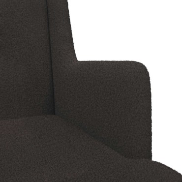 vidaXL Κουνιστή καρέκλα Μαύρο 62x80x85cm Μπουκλέ 1 τεμ.