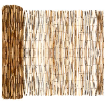 vidaXL Φράχτης Κήπου Καρβουνιασμένο 400x100cm Καλάμι