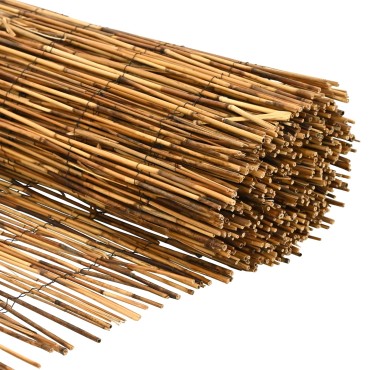 vidaXL Φράχτης Κήπου Καρβουνιασμένο 400x100cm Καλάμι