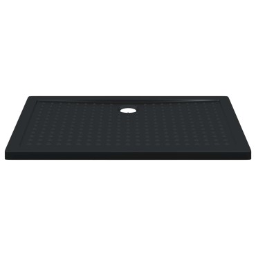 vidaXL Δίσκος Βάσης Ντους με Τρύπες 120 x 80 x 4 εκ. ABS Μαύρο