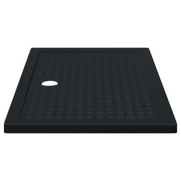 vidaXL Δίσκος Βάσης Ντους με Τρύπες 120 x 80 x 4 εκ. ABS Μαύρο