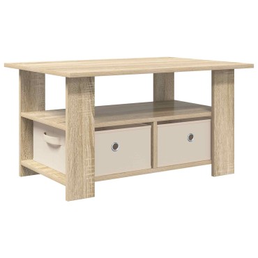 vidaXL Τραπεζάκι σαλονιού Δρύς Sonoma 77x55x42cm 1 τεμ.