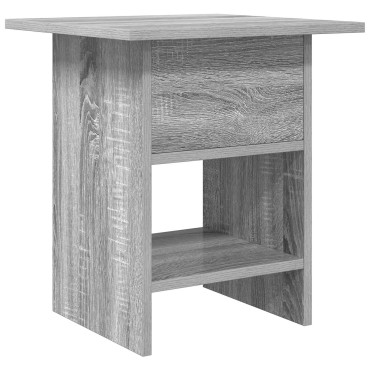 vidaXL Κομοδίνο Γκρίζο Σονομα 41x40x45cm Επεξεργασμένο Ξύλο 1 τεμ.