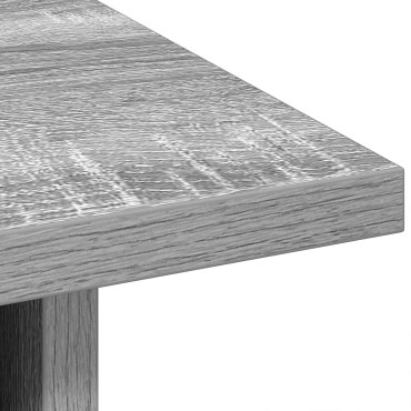 vidaXL Κομοδίνο Γκρίζο Σονομα 41x40x45cm Επεξεργασμένο Ξύλο 1 τεμ.