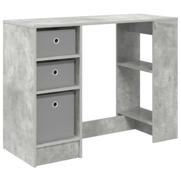 vidaXL Γραφείο Σκυρόδεμα Γκρι 100x40x75cm Επεξεργασμένο Ξύλο 1 τεμ.