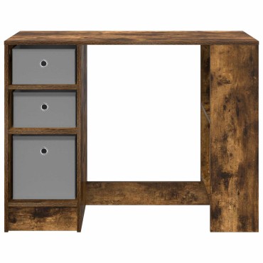 vidaXL Γραφείο Καπνιστό Δρύς 100x40x75cm Επεξεργασμένο Ξύλο 1 τεμ.