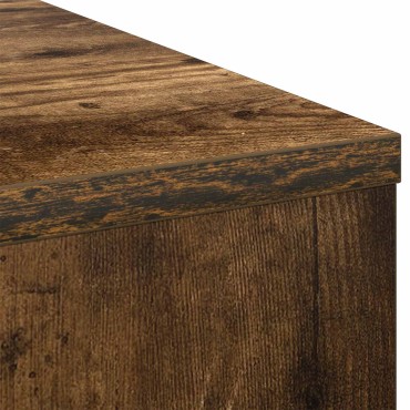 vidaXL Γραφείο Καπνιστό Δρύς 100x40x75cm Επεξεργασμένο Ξύλο 1 τεμ.