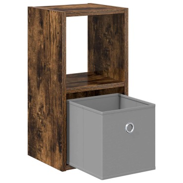 vidaXL Κομοδίνο Καπνισμένο Ξύλο Δρυός 25,5x22x49,5 εκ 1 τεμ.