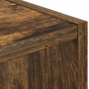 vidaXL Κομοδίνο Καπνισμένο Ξύλο Δρυός 25,5x22x49,5 εκ 1 τεμ.