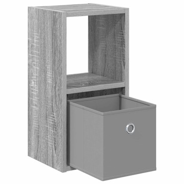 vidaXL Κομοδίνο Γκρι Sonoma 25,5x22x49,5cm Επεξεργασμένο Ξύλο 1 τεμ.