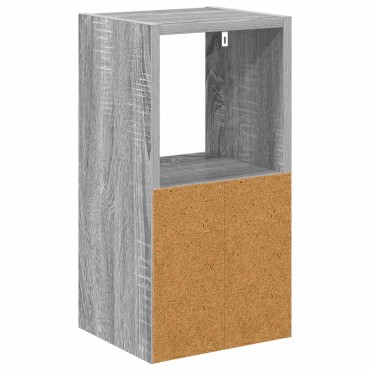 vidaXL Κομοδίνο Γκρι Sonoma 25,5x22x49,5cm Επεξεργασμένο Ξύλο 1 τεμ.
