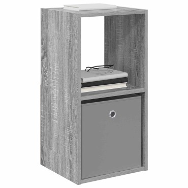 vidaXL Κομοδίνο Γκρι Sonoma 35x32x68,5cm Επεξεργασμένο Ξύλο 1 τεμ.