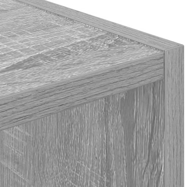 vidaXL Κομοδίνο Γκρι Sonoma 35x32x68,5cm Επεξεργασμένο Ξύλο 1 τεμ.