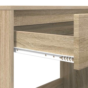vidaXL Γραφείο με συρτάρι με αποθήκευση Δρύς Sonoma 100x50x78 εκ 1 τεμ.