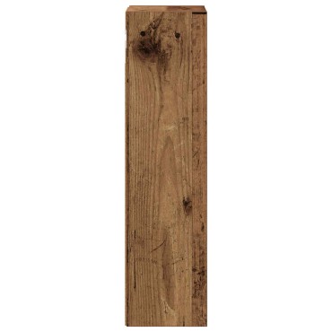 vidaXL Ντουλάπα τοίχου μπάνιου Παλιό ξύλο 20x16x62,5cm 1 τεμ.